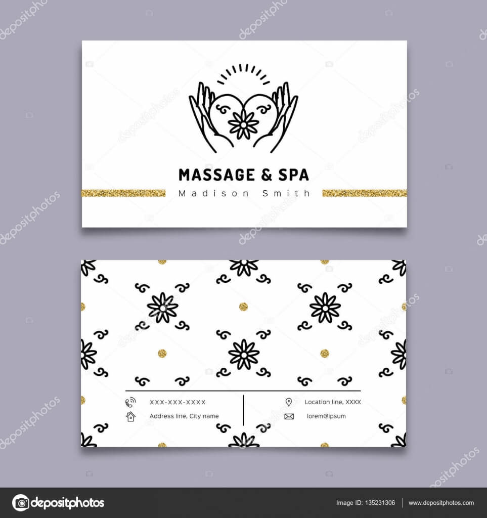 Massage Therapy Business Card Templates | Massage And Spa For Massage Therapy Business Card Templates