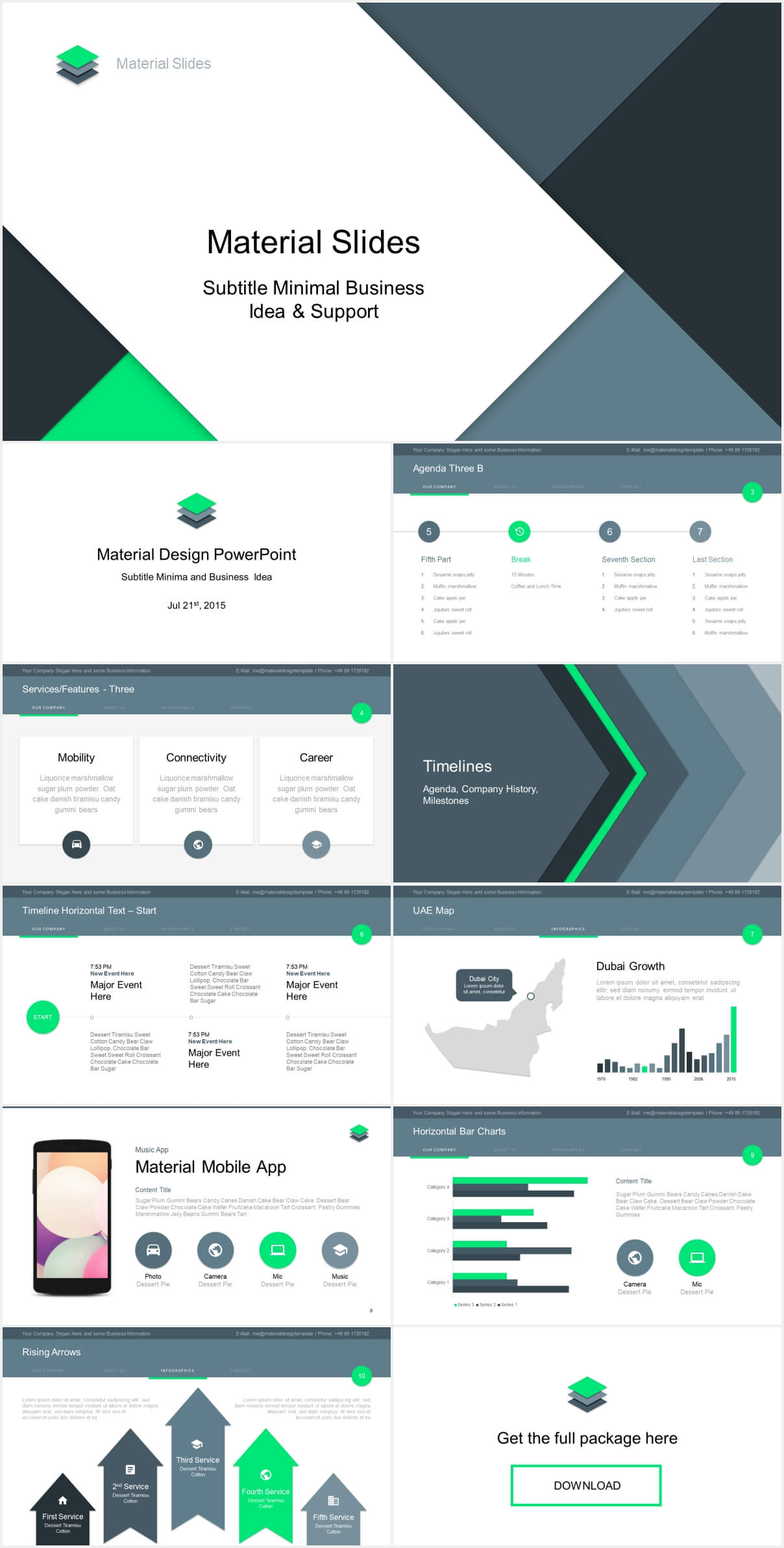 Material Design Powerpoint Template – Just Free Slides For Powerpoint Slides Design Templates For Free