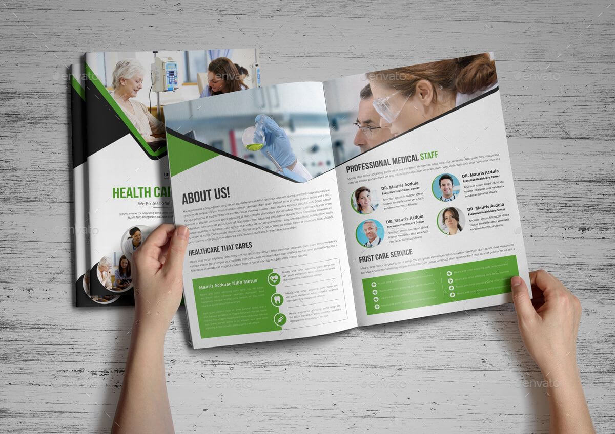 Medical Healthcare Brochure Indesign Template #healthcare With Medical Office Brochure Templates
