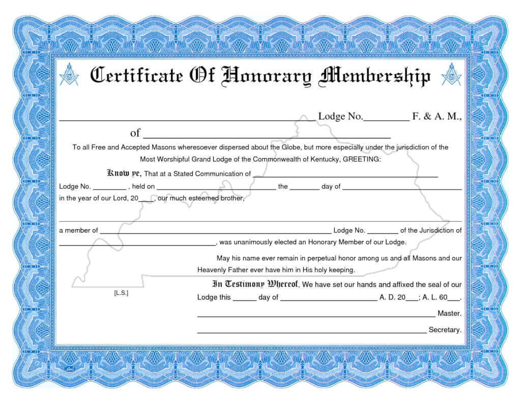 Membership Certificate Template | Certificate Templates With New Member Certificate Template