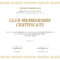 Membership Certificate Template – Topa.mastersathletics.co Throughout New Member Certificate Template