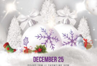Merry Christmas &amp; Holiday Free Psd Flyer Template | Merry with Christmas Brochure Templates Free