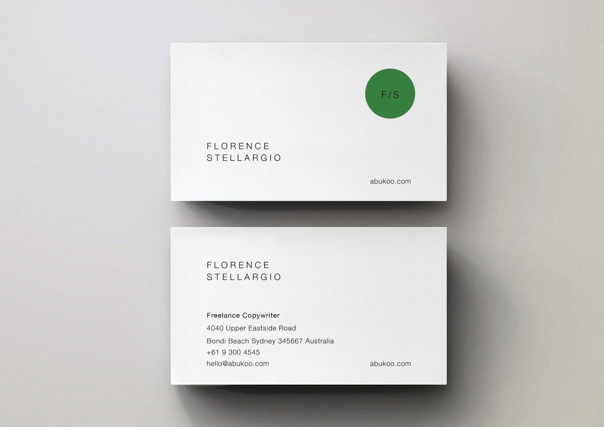 Minimal Business Cards | Minimal Business Card, Name Card Within Freelance Business Card Template