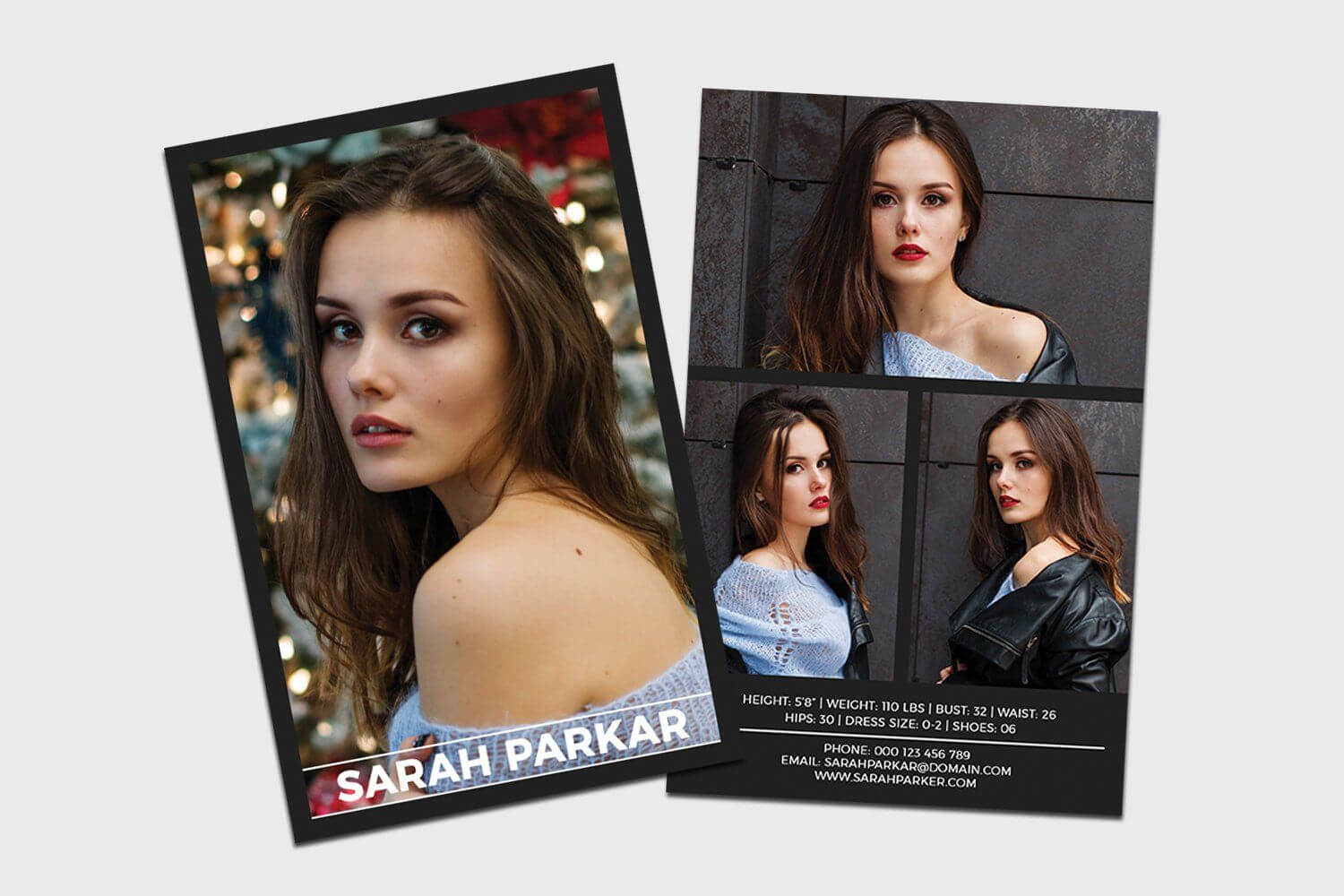 Modeling Comp Card | Model Agency Zed Card | Photoshop With Regard To Download Comp Card Template