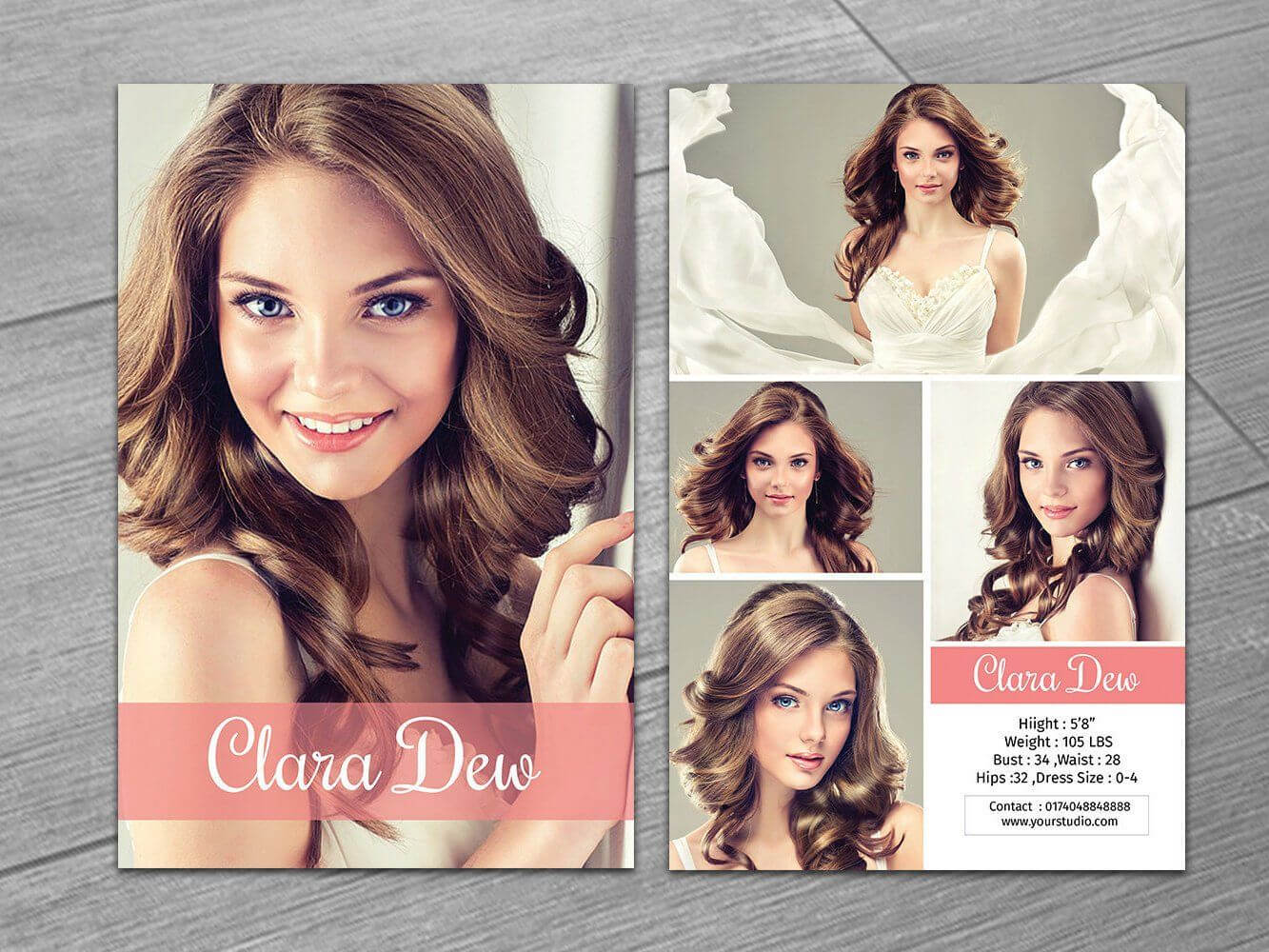 Modeling Comp Card Template | Fashion Model Card | Microsoft Inside Comp Card Template Download