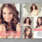 Modeling Comp Card Template, Ms Word & Photoshop Template For Zed Card Template