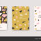 Modern Abstract Design Card Templates — Stock Vector Regarding Birthday Card Collage Template