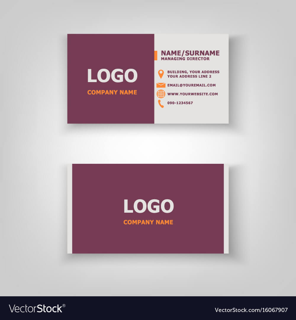 Modern Business Card Template Design With Regard To Free Bussiness Card Template