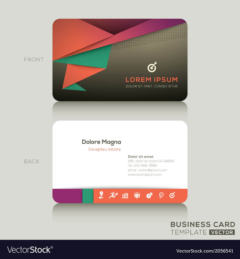 Modern Business Cards Design Template Throughout Modern Business Card Design Templates