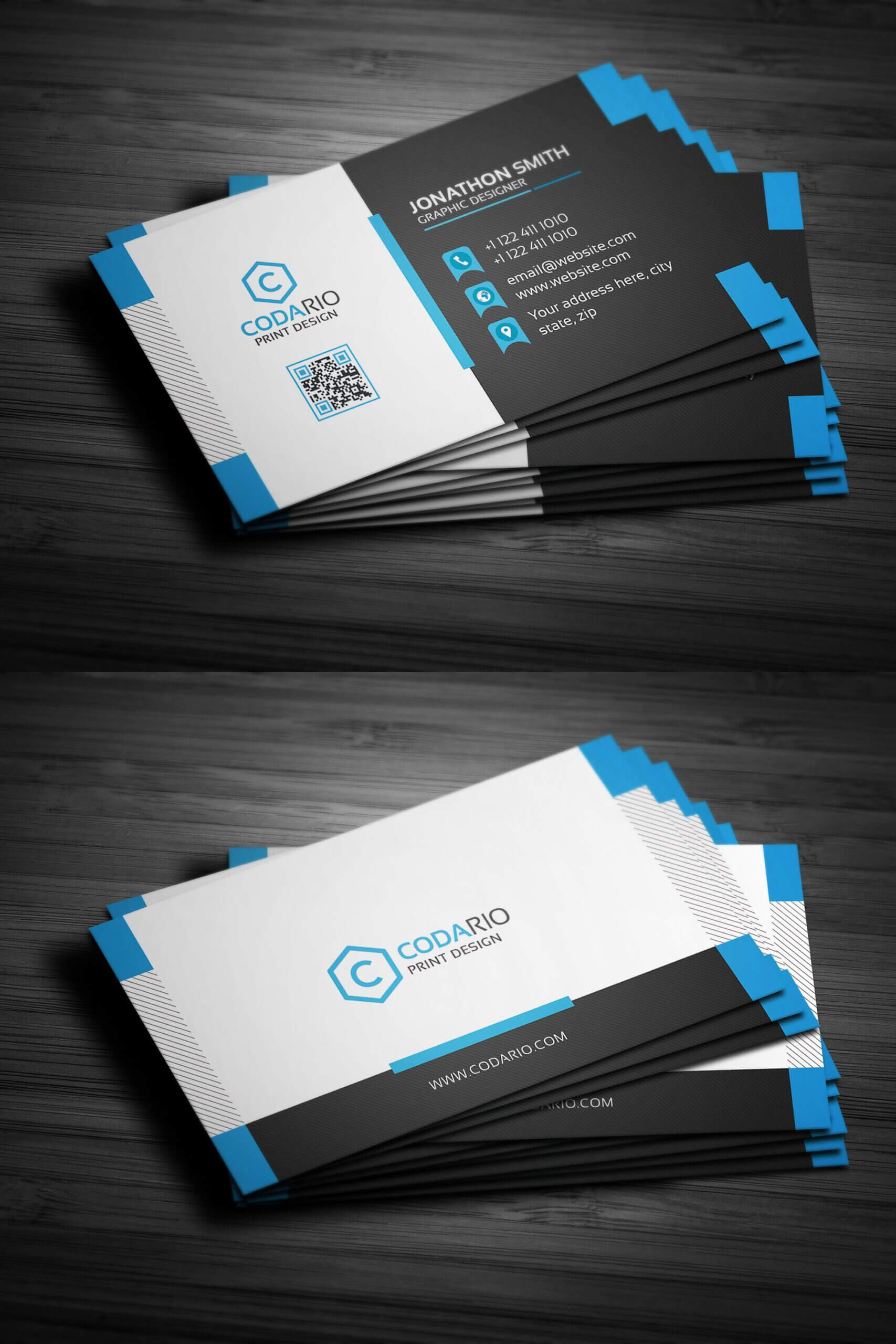 Modern Creative Business Card Template Psd | Create Business Pertaining To Creative Business Card Templates Psd