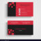 Modern Sample Business Card Template In Advertising Card Template