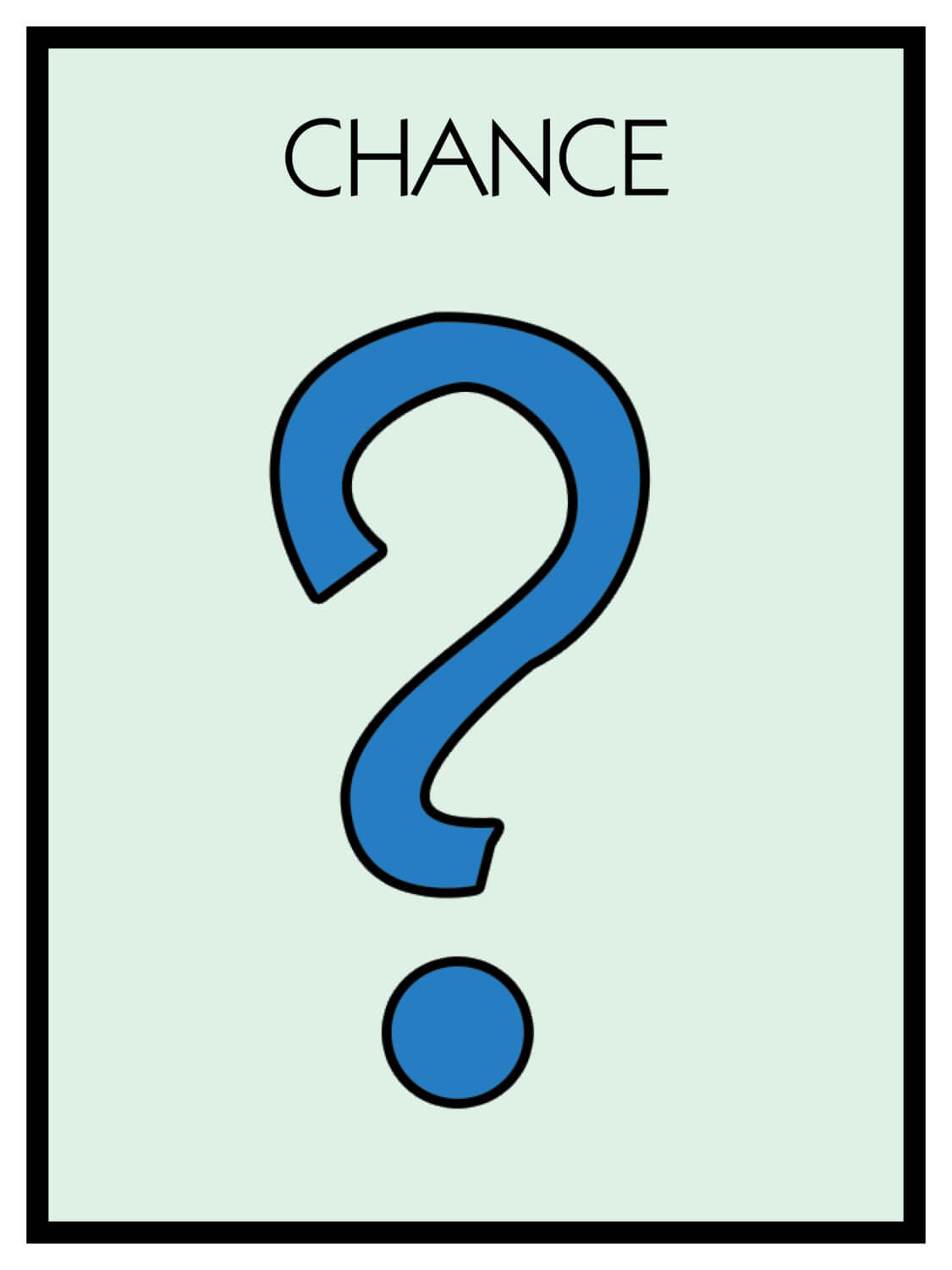 Monopoly Chance Cards Template ] - Card Template 187 Pertaining To Chance Card Template