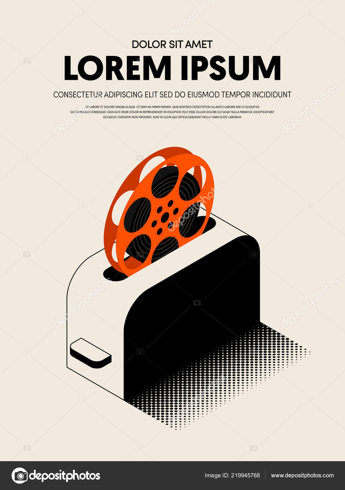 Movie Film Festival Poster Template Design Modern Retro Regarding Film Festival Brochure Template