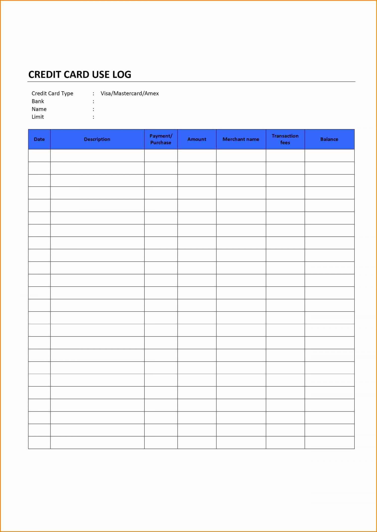 Multiple Credit Card Payoff Calculator Spreadsheet Excel Throughout Credit Card Payment Spreadsheet Template