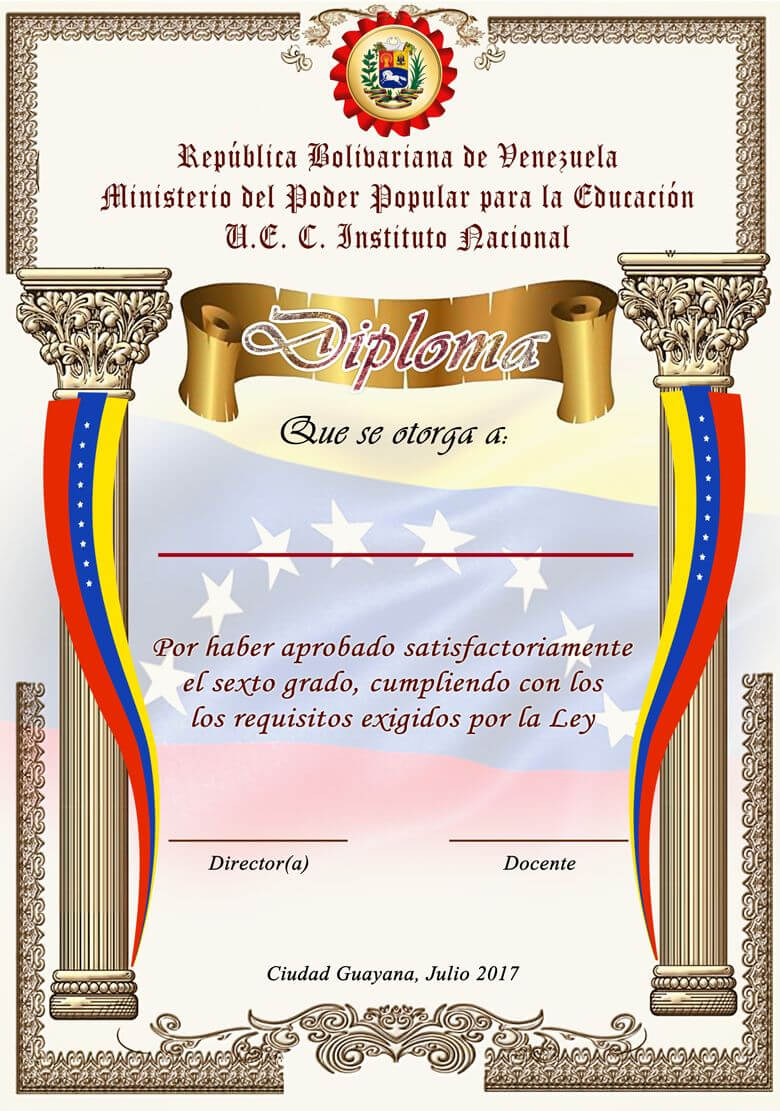 Muy Bueno | Certificate Of Achievement, Certificate Regarding School Leaving Certificate Template