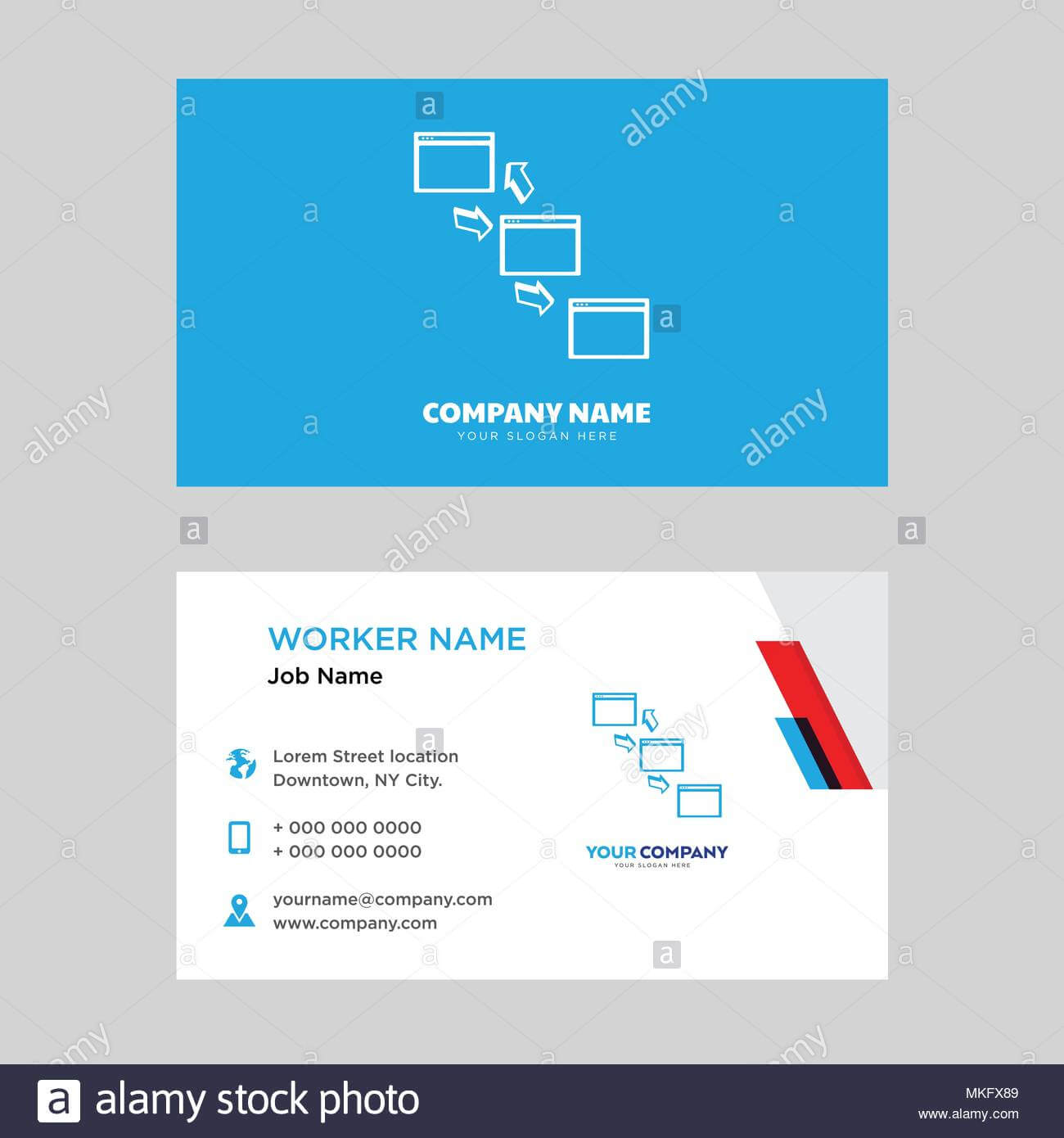 Networking Business Card Design Template, Visiting For Your In Networking Card Template