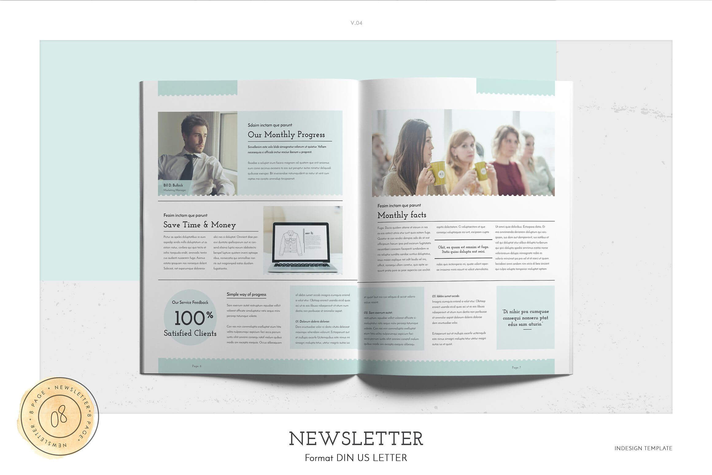 Newsletter #letter#brochure#paper#size | Business Newsletter Within Letter Size Brochure Template