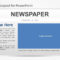 Newspaper Powerpoint Template In Newspaper Template For Powerpoint