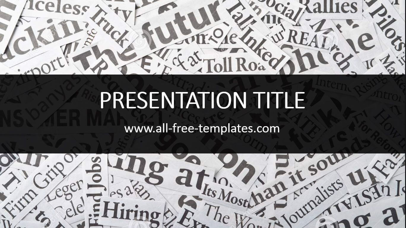 Newspaper Powerpoint Template Is Free Template That You Can Intended For Newspaper Template For Powerpoint