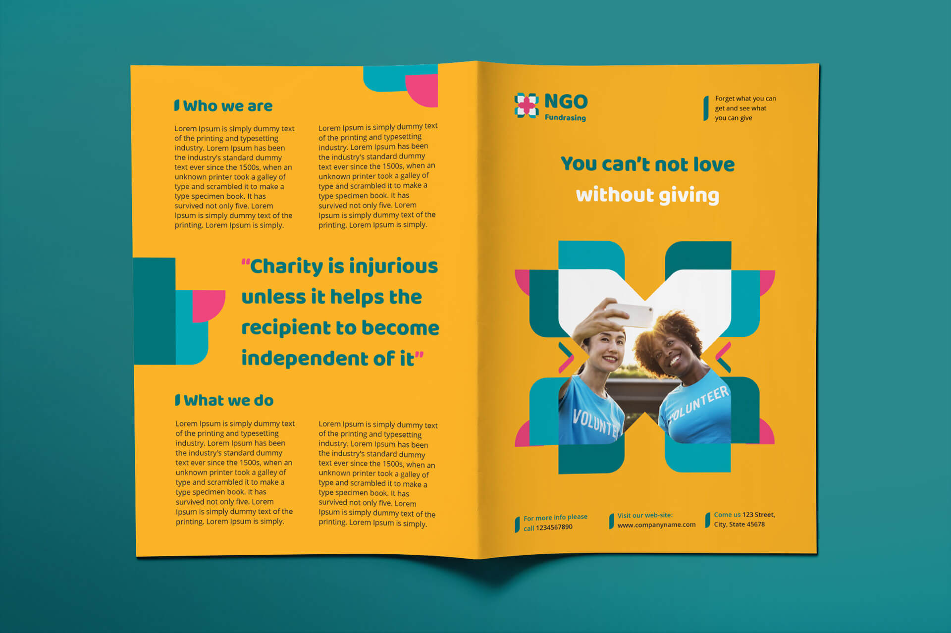 Ngo Templates Suite On Behance Pertaining To Ngo Brochure Templates