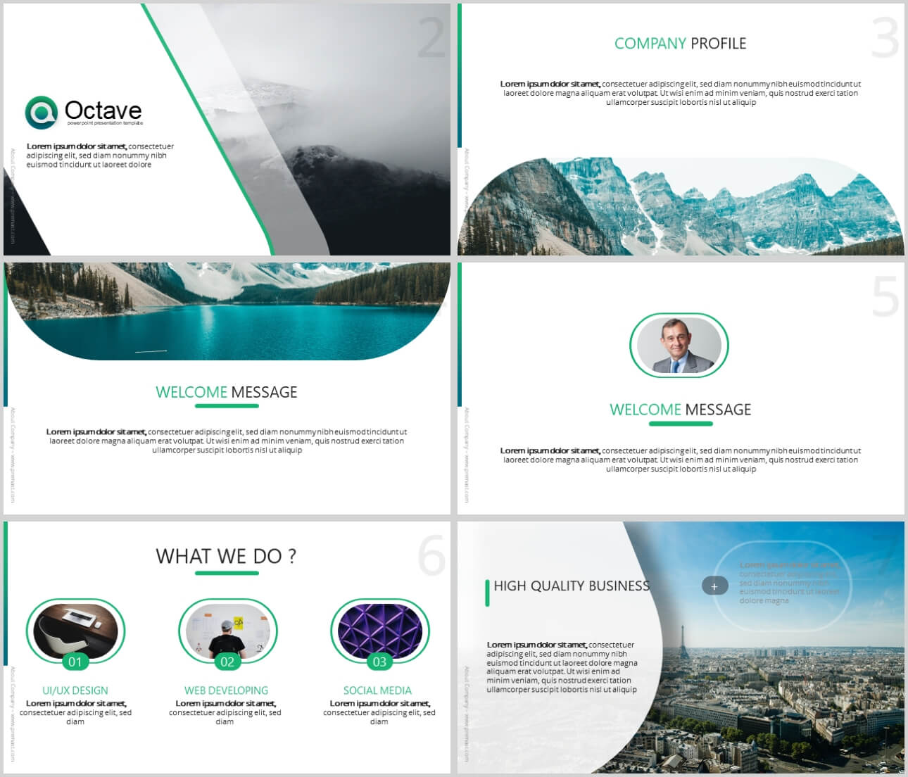 Octave Free Powerpoint Presentation Template – Just Free Slides With Powerpoint Templates Tourism