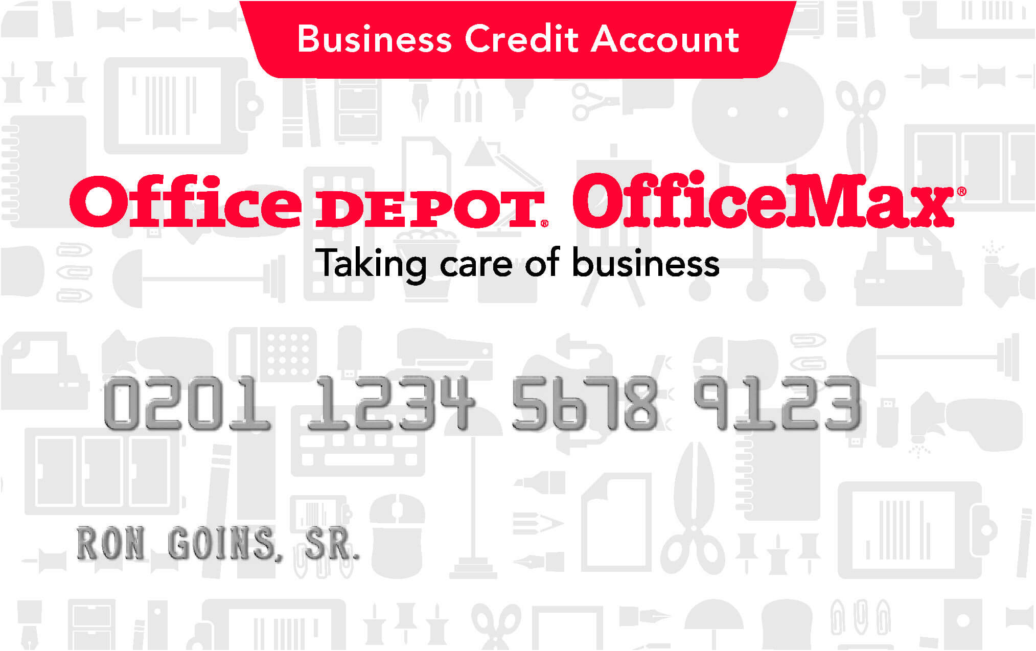 Office Depot Credit Card | Megaburn | Office Depot, Custom For Office Depot Business Card Template
