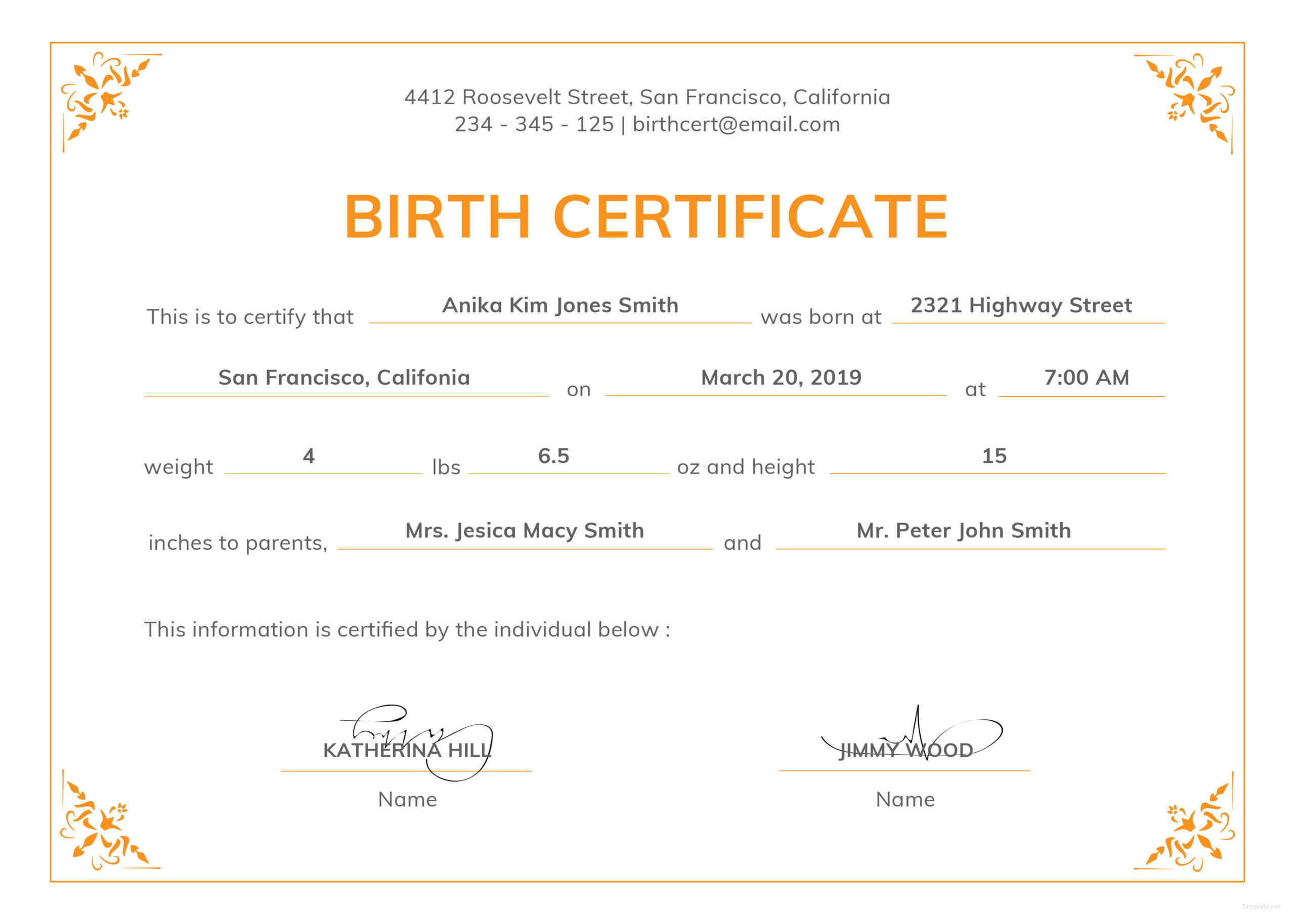 Official Blank Birth Certificate Template - Topa Within Birth Certificate Template Uk