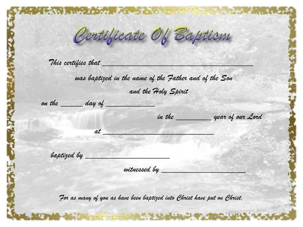 Online Baptism Certificate – Yatay.horizonconsulting.co Intended For Baptism Certificate Template Download