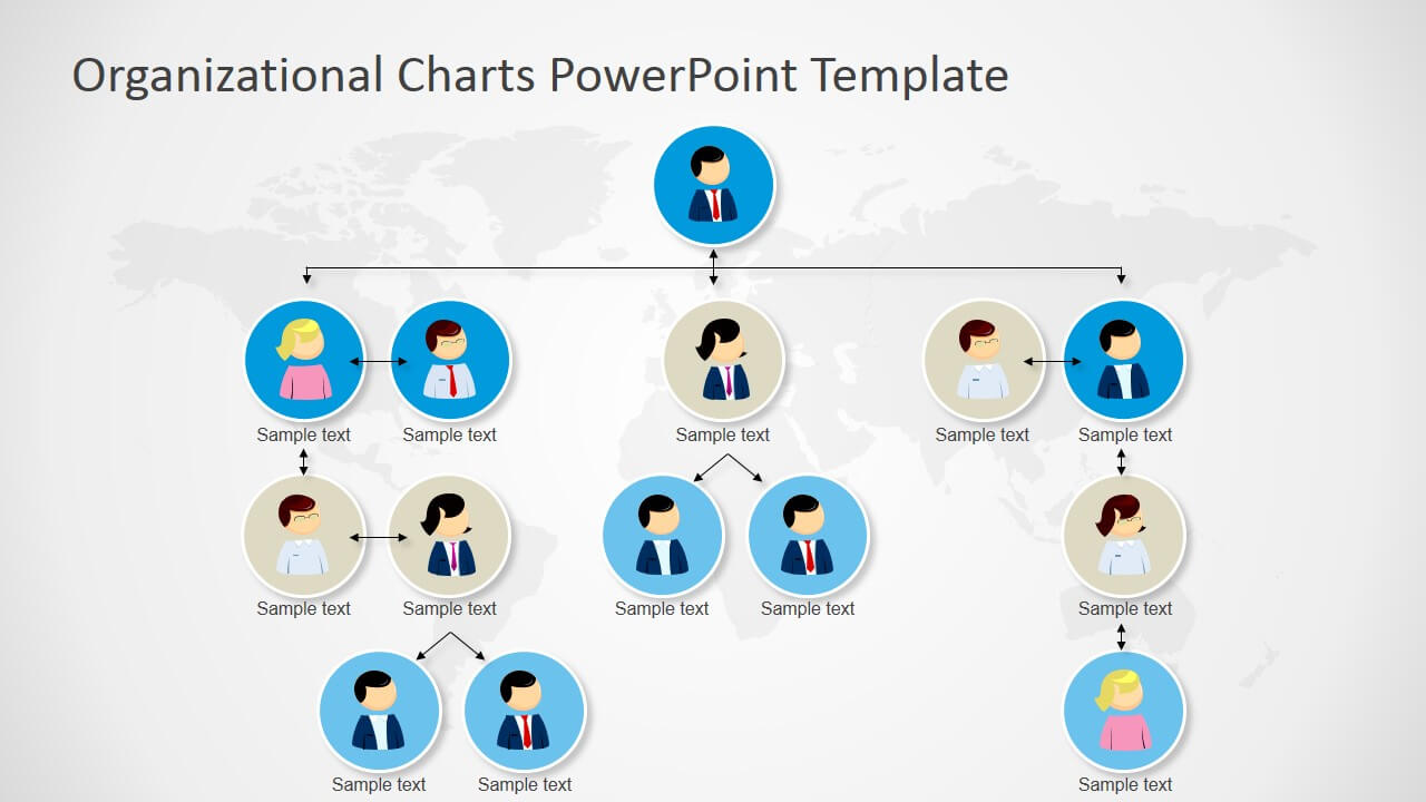Organizational Charts Powerpoint Template Regarding Microsoft Powerpoint Org Chart Template