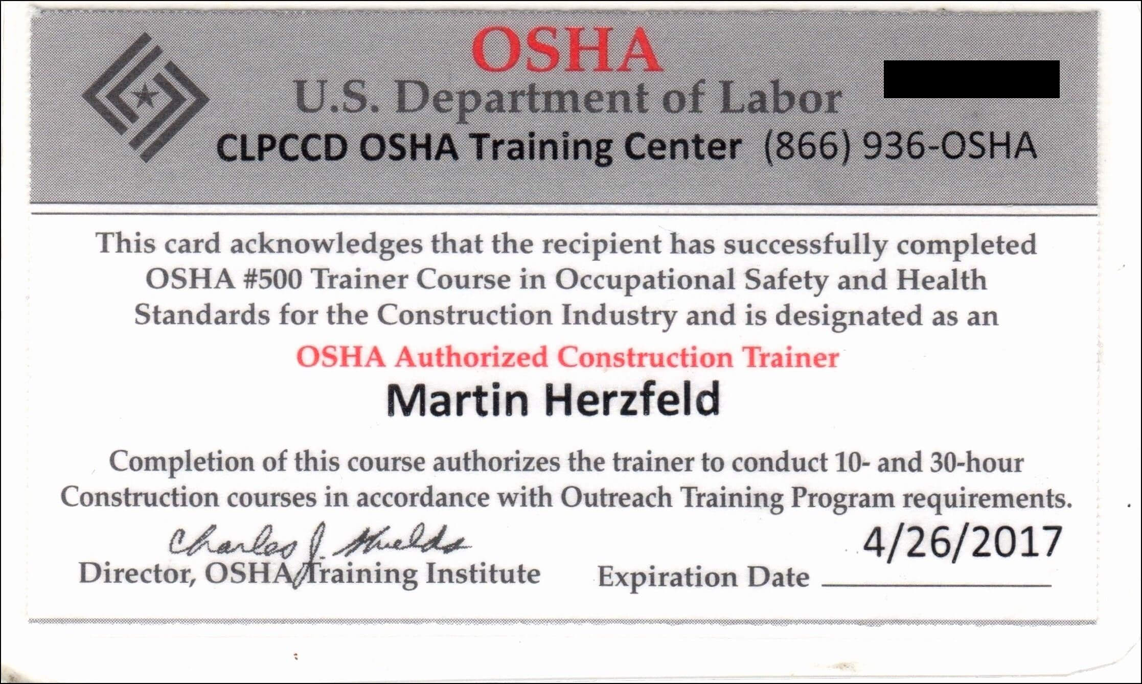 Osha 30 Card Ohio How To Leave Osha 15 Card Ohio Without Pertaining To Osha 10 Card Template