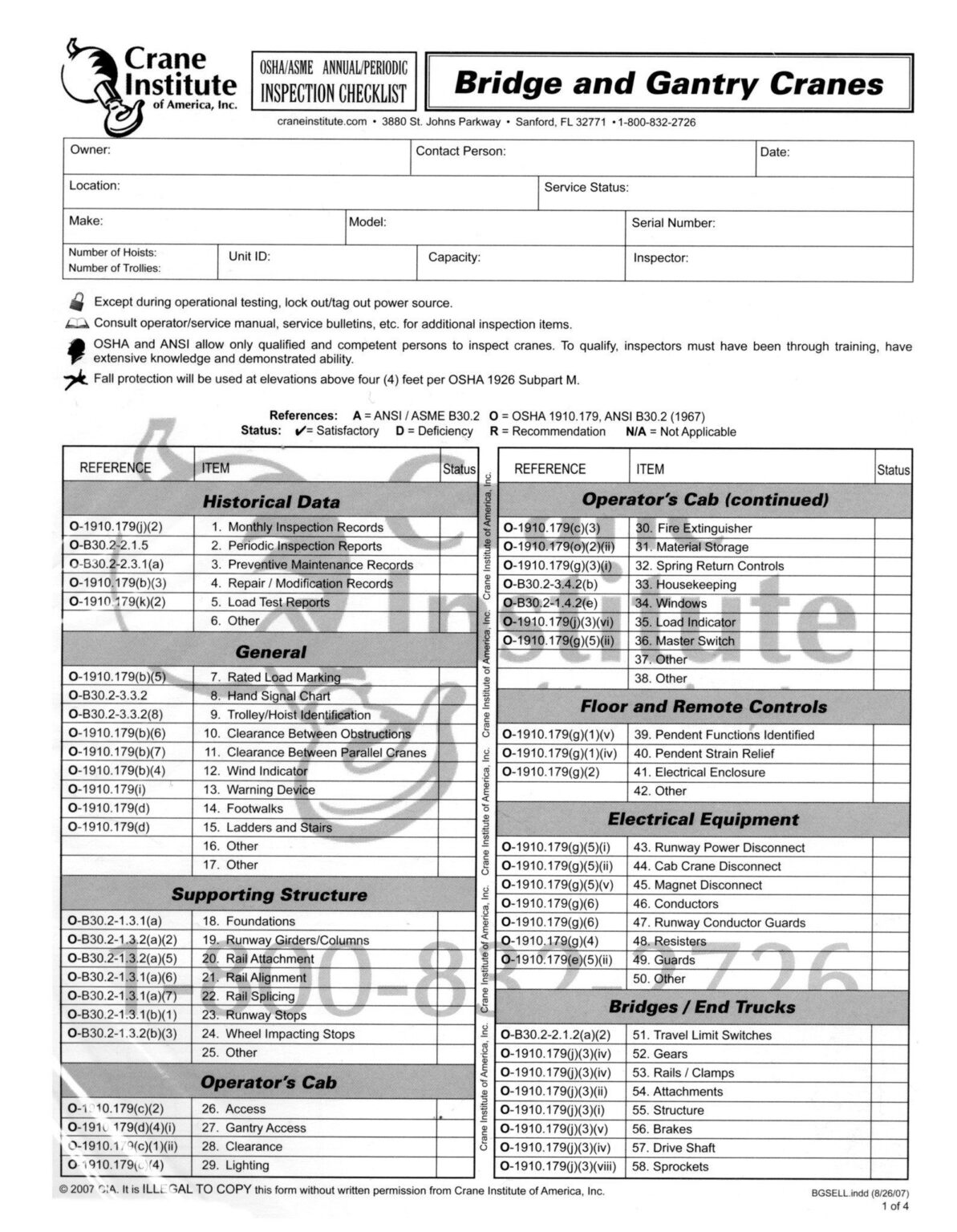 Osha 10 Card Template