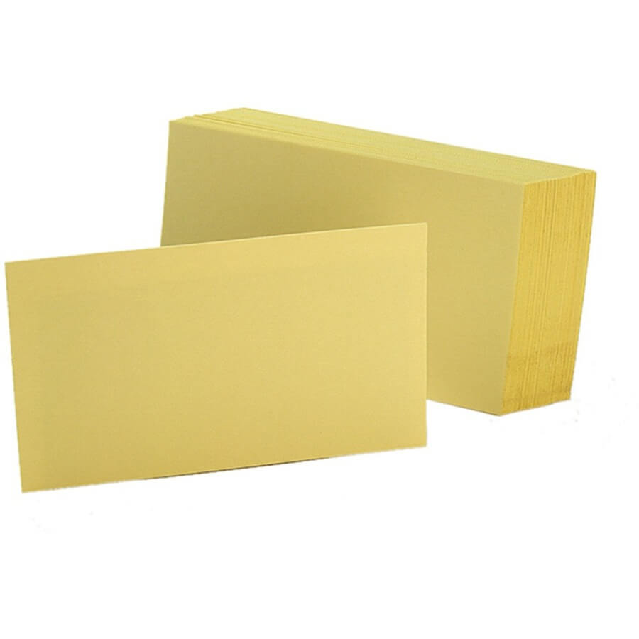 Oxford Colored Blank Index Cards In 5 By 8 Index Card Template