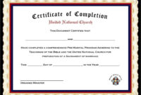 Pack Of 4 Marriage Counseling Completion Certificates with regard to Premarital Counseling Certificate Of Completion Template