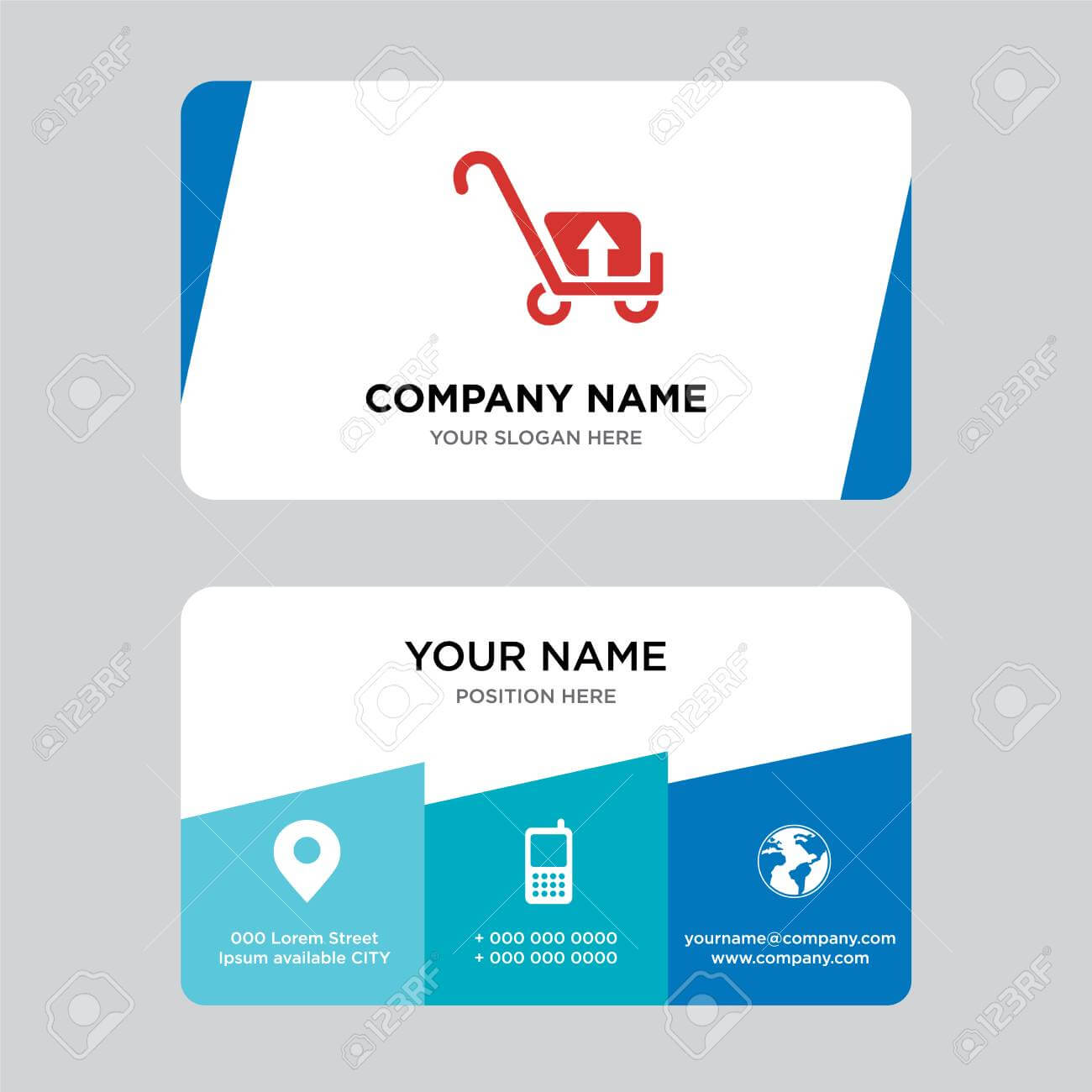 Package Transport For Delivery Business Card Design Template,.. Intended For Transport Business Cards Templates Free