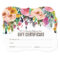 Painted Floral Salon Gift Certificate Template | Zazzle In Salon Gift Certificate Template