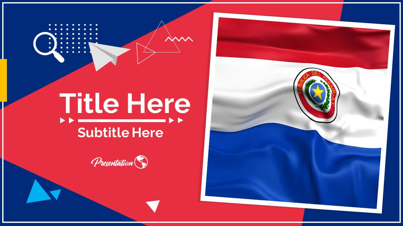 Paraguay Google Slides And Powerpoint Template : Myfreeslides Regarding Patriotic Powerpoint Template