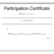 Participation Certificate Template – Free Download Inside Participation Certificate Templates Free Download