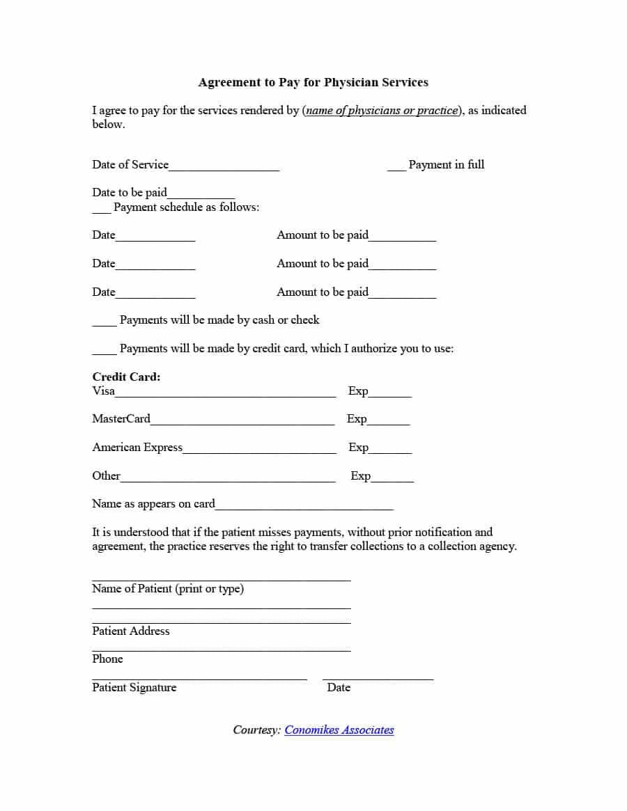 Payment Agreement – 40 Templates & Contracts ᐅ Template Lab Within Credit Card Payment Plan Template