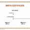 Pet Birth Certificate Maker | Pet Birth Certificate For Word Within Editable Birth Certificate Template