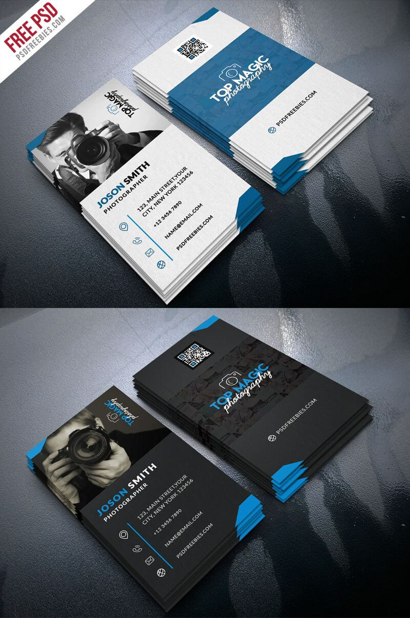 Photographer Business Card Psd Bundle | Business Card Psd With Free Business Card Templates For Photographers