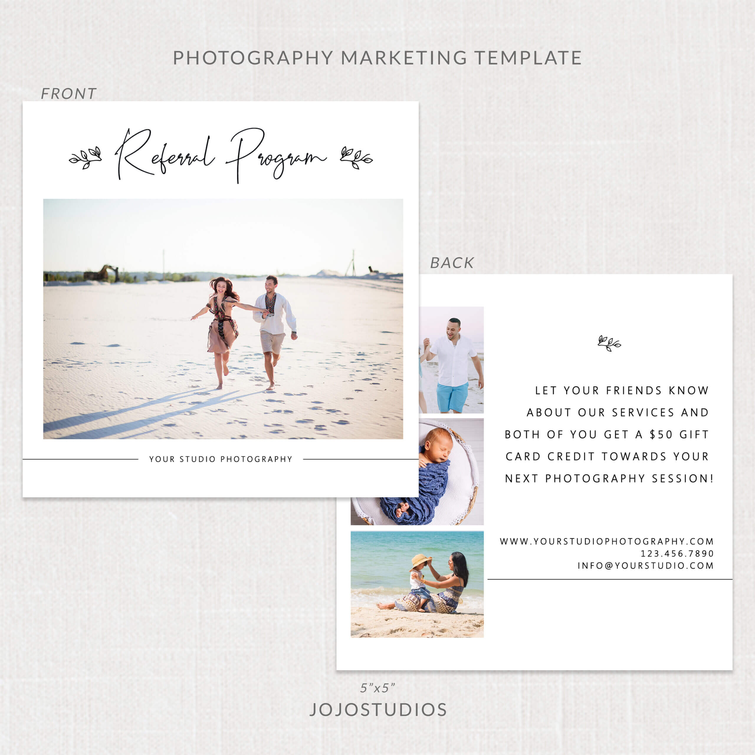 Photography Referral Card Template – M265 With Regard To Photography Referral Card Templates