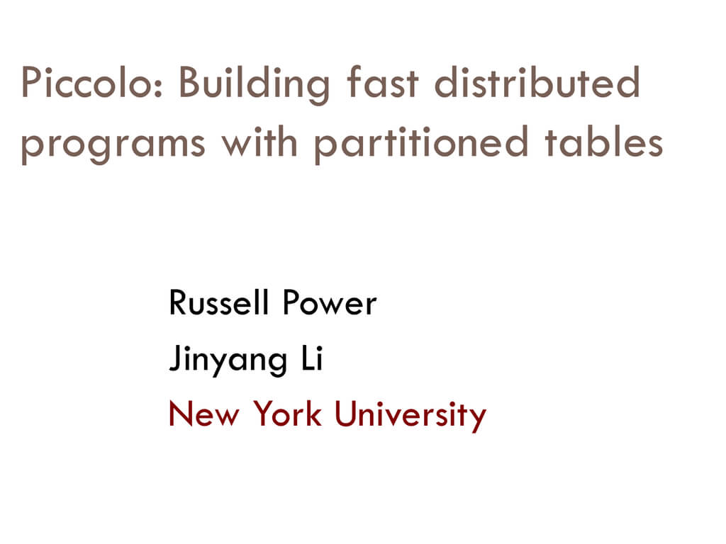 Piccolo Presentation – Systems@nyu Pertaining To Nyu Powerpoint Template