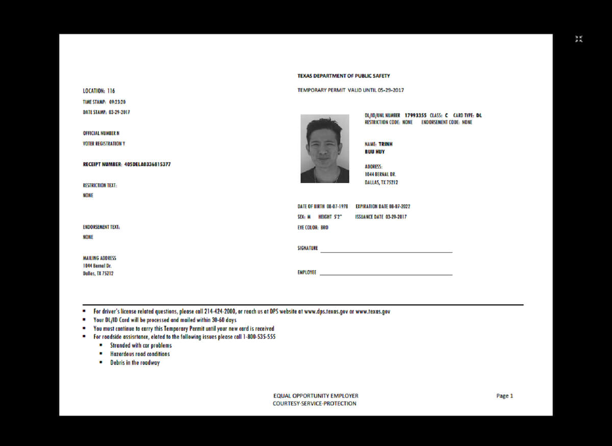 Pin On I'd Regarding Texas Id Card Template