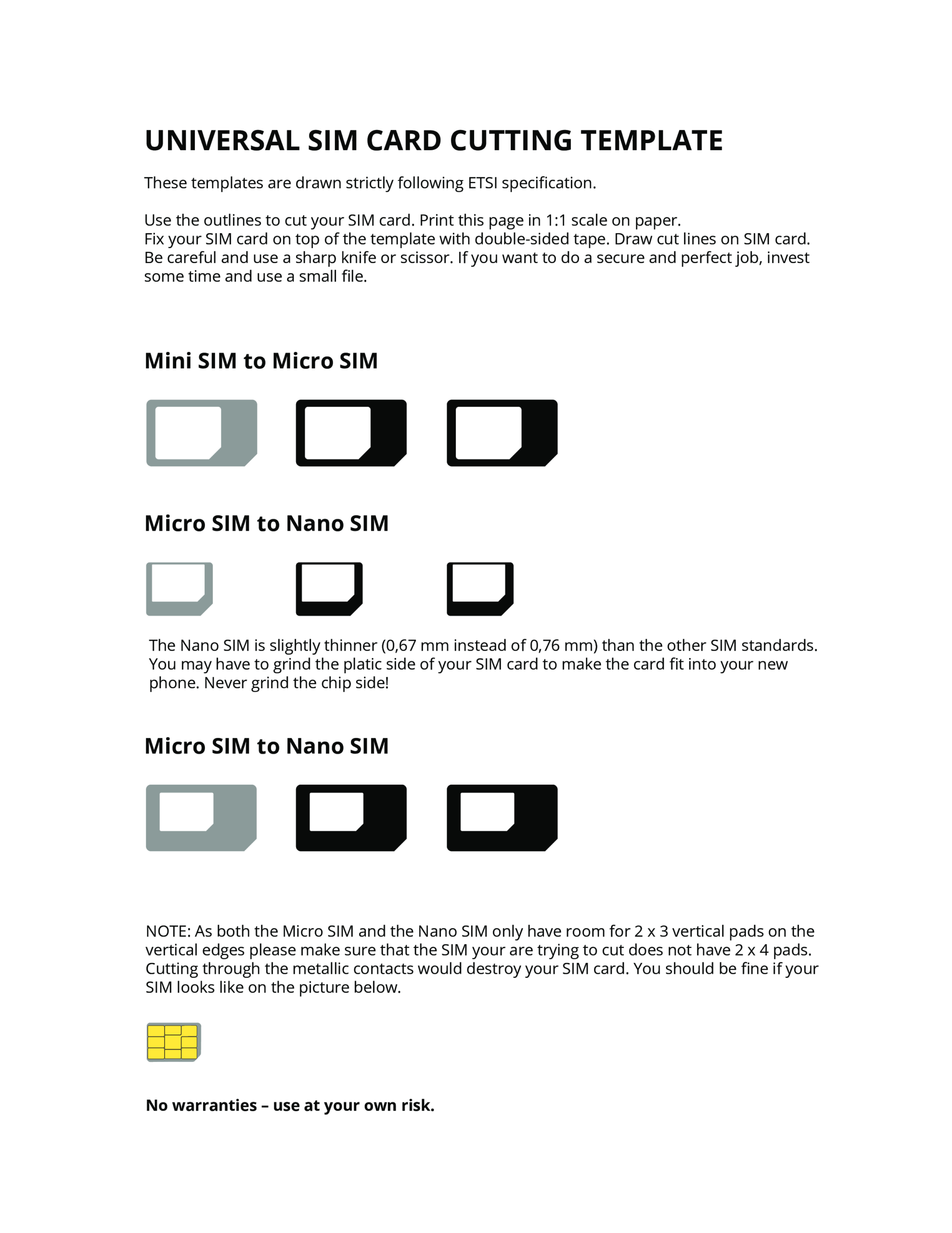 Pin Op Templates Regarding Sim Card Template Pdf