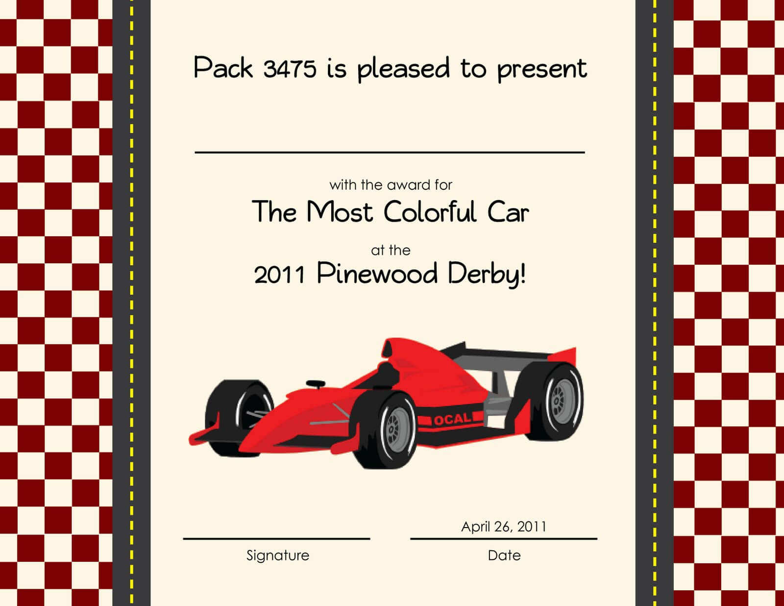 Pinewood Derby Certificate Templates ] – Pinewood Derby For Pinewood Derby Certificate Template