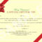 Pinjoanna Keysa On Free Tamplate | Gift Certificate Regarding Homemade Christmas Gift Certificates Templates