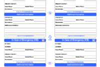 Pinlola Gambino On College Tips | Id Card Template, In regarding In Case Of Emergency Card Template
