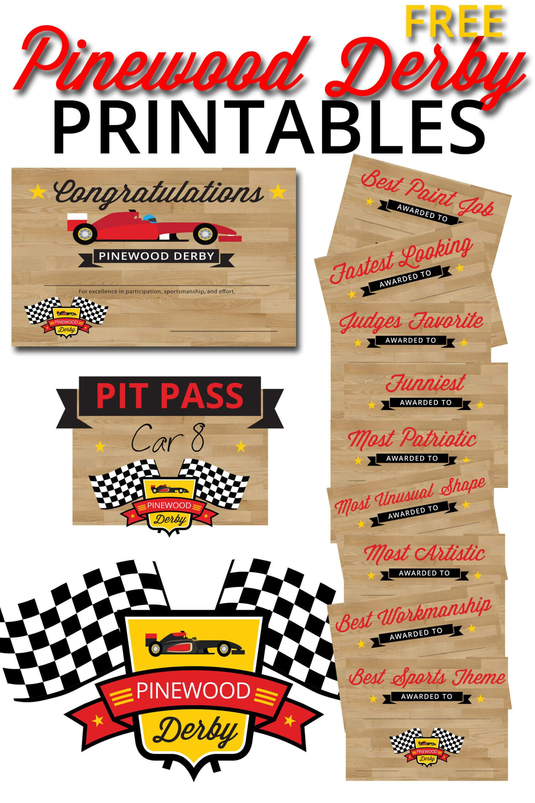 Pinterest In Pinewood Derby Certificate Template