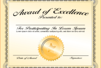 Pinterest within Award Of Excellence Certificate Template