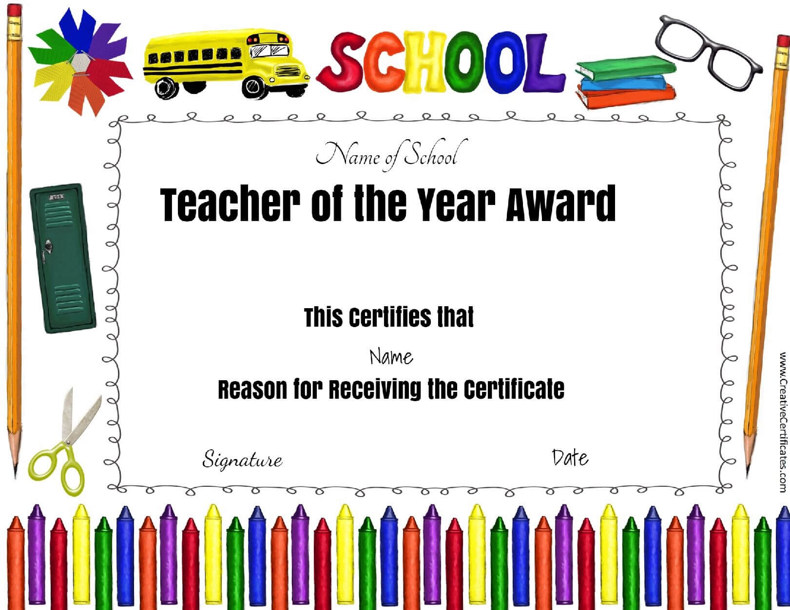 Pintiffany Ehlers On Avary | Teacher Awards, Teacher Regarding Best Teacher Certificate Templates Free